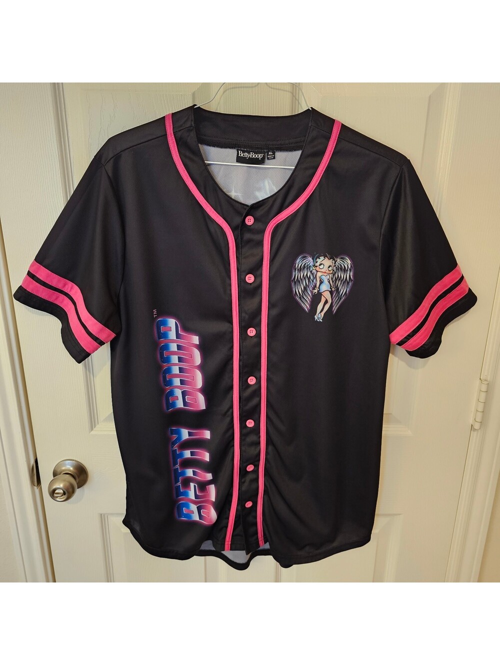 Betty Boop Baseball Jersey Y2k Cartoon Retro Sporty Chic Sassy Glamour